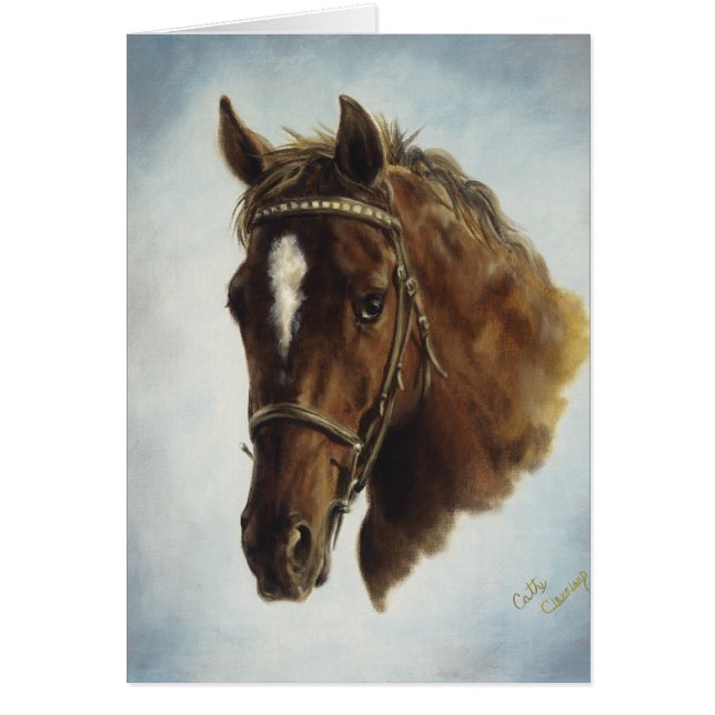 Tarjeta del caballo del funcionamiento (Frente)