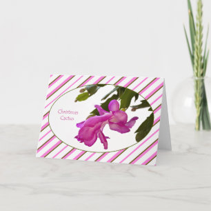 Tarjeta del cactus de navidad