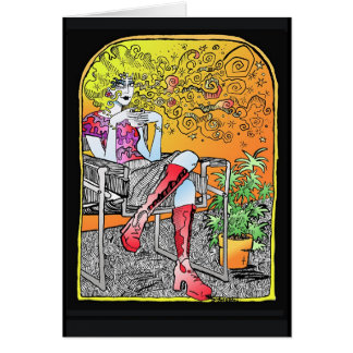 Tarjeta del café de O de la taza