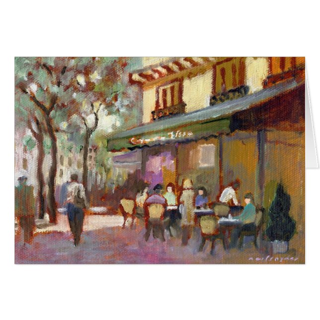 Tarjeta del café de París (Anverso (Horizontal))