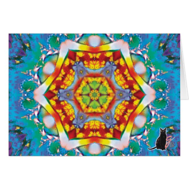 Tarjeta del caleidoscopio de Centris (Anverso (Horizontal))