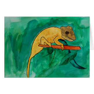 Tarjeta del camaleón