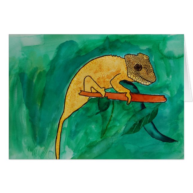 Tarjeta del camaleón (Anverso (Horizontal))