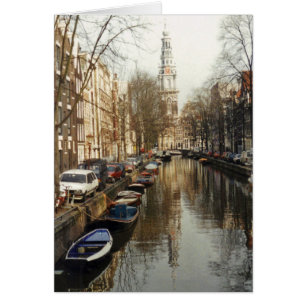 Tarjeta del canal de Amsterdam