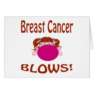 Tarjeta del cáncer de pecho de los soplos