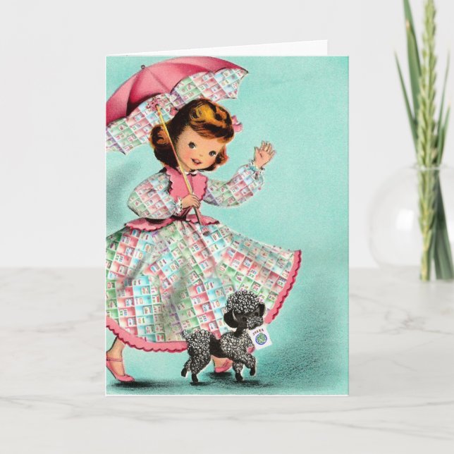 Tarjeta del caniche del Mah Jongg (Anverso)