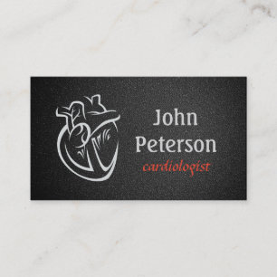 Tarjeta del cardiólogo del médico de cabecera del