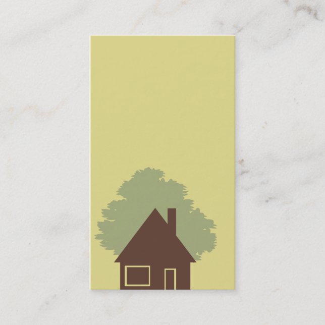 tarjeta del casa y casera de visita (Anverso)