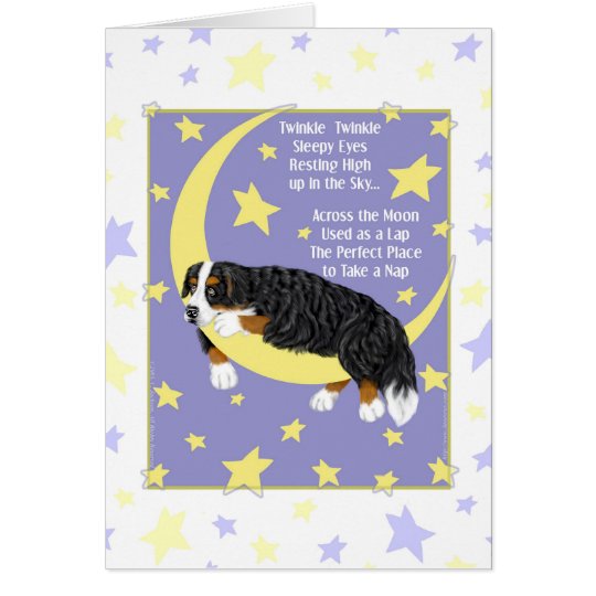 Tarjeta del centelleo del perro de montaña de