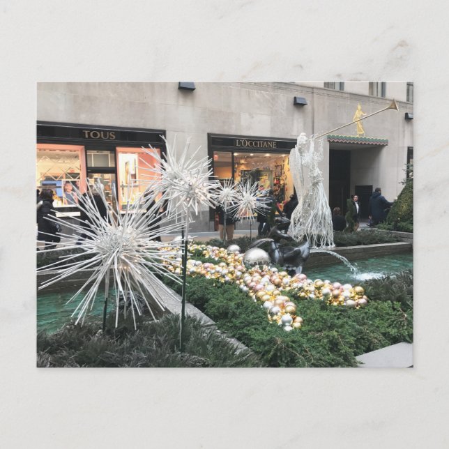 Tarjeta del Centro Rockefeller de la ciudad de Nue (Anverso)