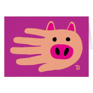 Tarjeta del cerdo