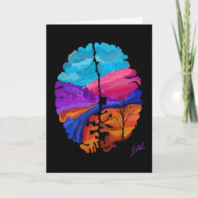 Tarjeta del cerebro del invierno (Anverso)