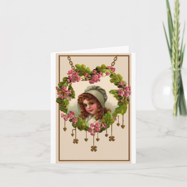 Tarjeta del chica de día del St. Patricks (Anverso)