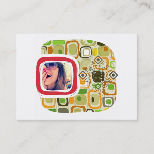 Tarjeta del código del negocio QR, 3,5" x2.0", (Anverso)