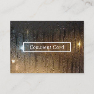 tarjeta del comentario de la lluvia del otoño