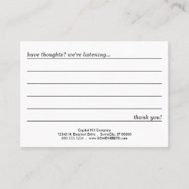 tarjeta del comentario de las escaleras de las