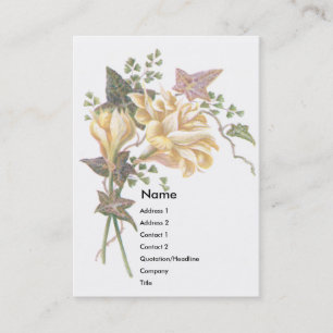 Tarjeta del comercio del Victorian del azafrán y