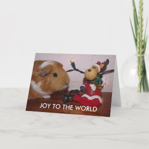 TARJETA DEL CONEJILLO DE INDIAS DEL NAVIDAD