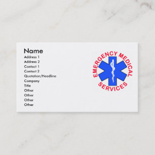 Tarjeta del contacto del ccsme EMT