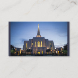 Tarjeta del contacto del misionario