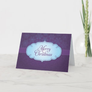 Tarjeta del copo de nieve de las Felices Navidad