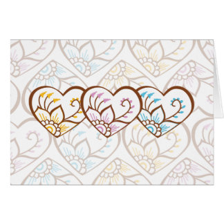 Tarjeta del corazón de la alheña