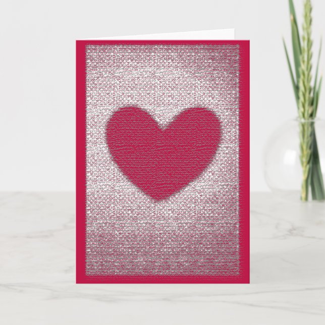 Tarjeta del corazón de textura Anti Valentine (Anverso)