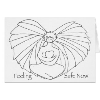 Tarjeta del corazón del ángel