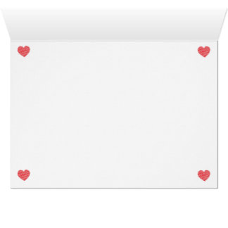 Tarjeta del corazón del garabato
