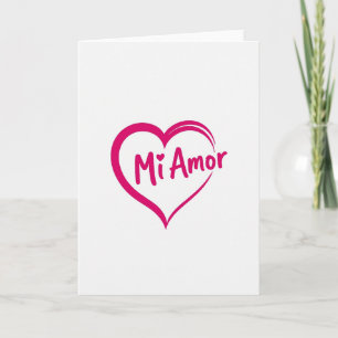Tarjeta del Corazón Mi Amor