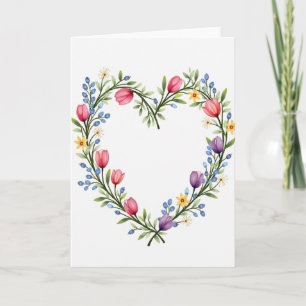 Tarjeta del Corazón para Mi Querida Esposa