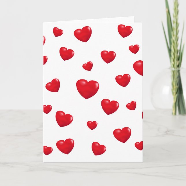 Tarjeta del corazón que cae (Anverso)