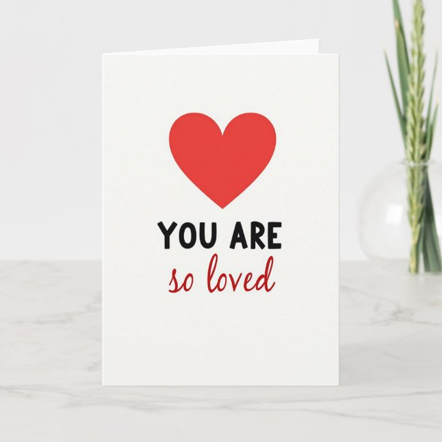 Tarjeta del Corazón Tan Amado (Anverso)