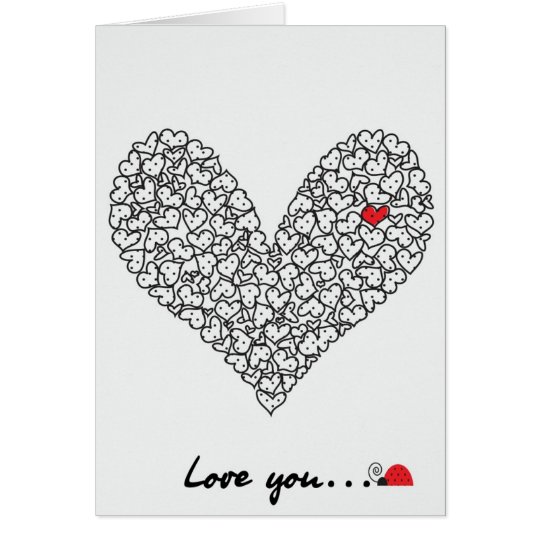 Tarjeta del corazón, tarjeta del el día de San