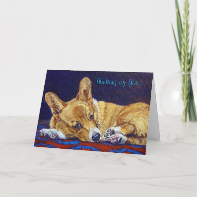 Tarjeta del Corgi Galés del Pembroke (Anverso)