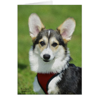 Tarjeta del Corgi Galés del Pembroke