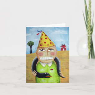 Tarjeta del corredor del muchacho de la serpiente