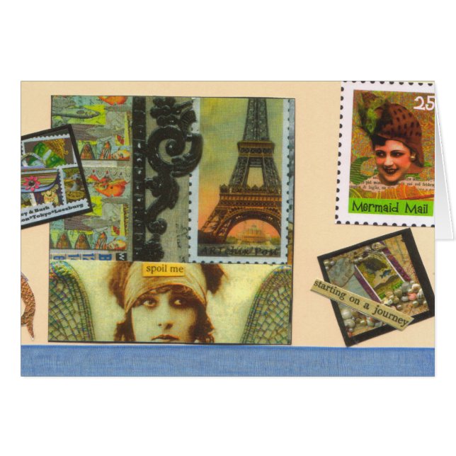 Tarjeta del correo de la sirena (Anverso (Horizontal))