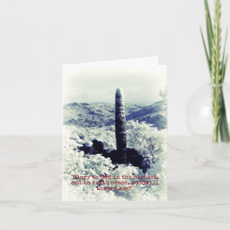 Tarjeta del cristiano del cactus del país de las