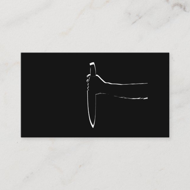 Tarjeta del cuchillo afilado (Anverso)