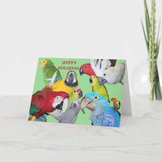 Tarjeta Del cumpleaños de la multitud (Anverso)