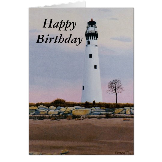 Tarjeta del cumpleaños ligera de la tarde