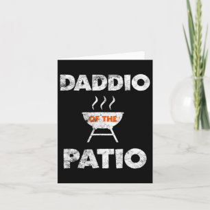 Tarjeta Del Daddy De La Parrilla Del Patio Bbq A La Parril