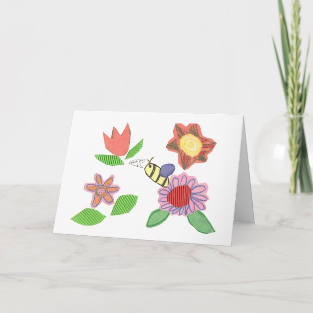 Tarjeta del de agradecimiento de los gráficos del (Anverso)