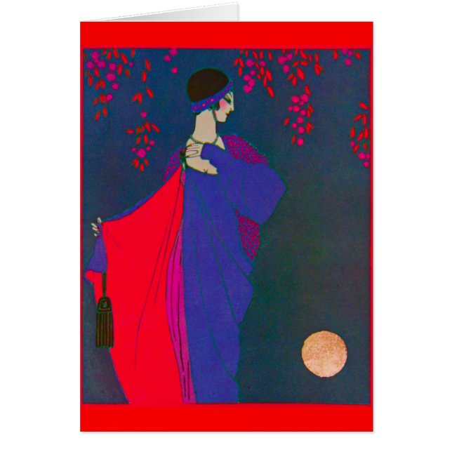 Tarjeta del ~ de la placa de moda de la luna (Frente)