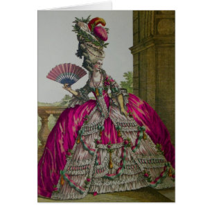 Tarjeta del ~ de la reina Marie Antonieta