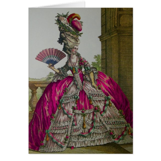 Tarjeta del ~ de la reina Marie Antonieta (Frente)
