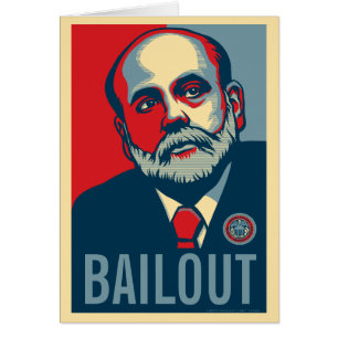Tarjeta del desalojo urgente de Ben Bernanke