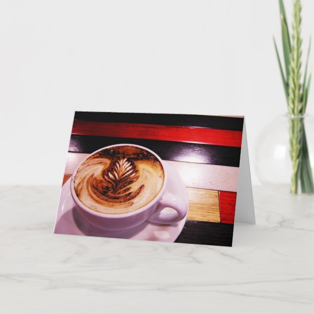 Tarjeta del descanso para tomar café (Anverso)