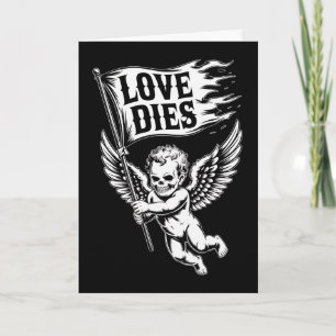 Tarjeta del Día Anti San Valentín de Cupido Zombie
